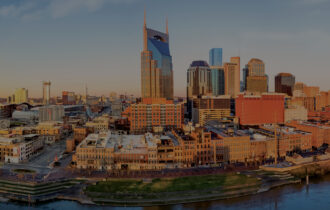 Nashville morning skyline